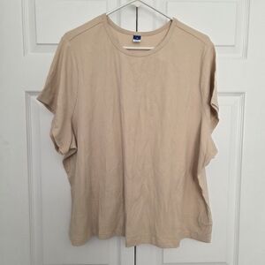 Old Navy Beige Ribbed Men's Tee